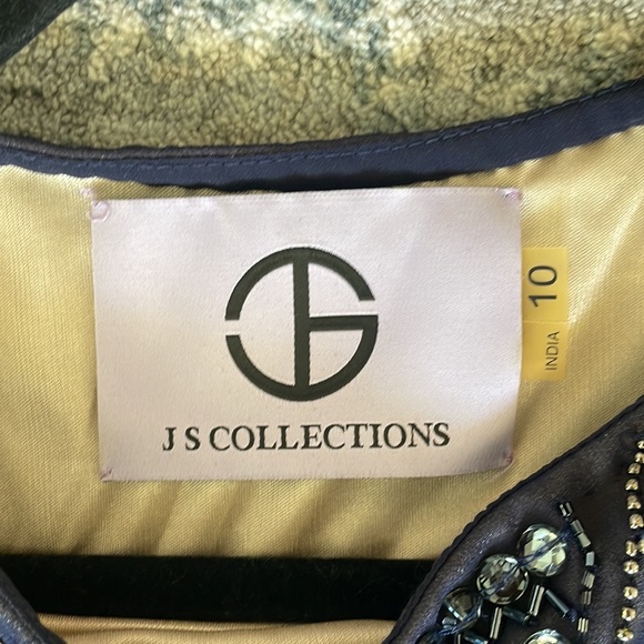 ✨Open to Offers✨JS Collections Navy Blue Gown - Picture 3 of 13